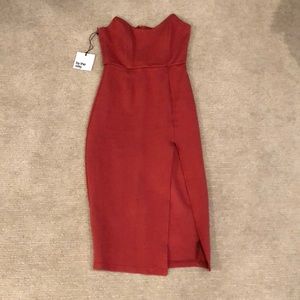Revolve Dresses - Zarah strapless high slit midi dress Revolve Dresses - Zarah strapless high slit midi dress